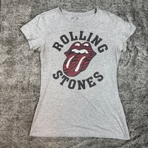 Rolling Stones Logo Tee Women's XL Gray